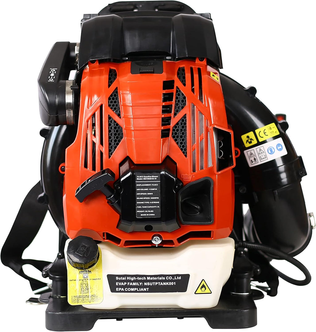 76cc 4-Cycle 530CFM Backpack Leaf Blower O601566