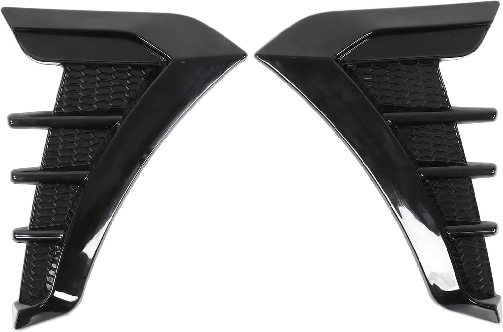 2pcs Gloss Black Car Hood Vent Scoop Kit G67107