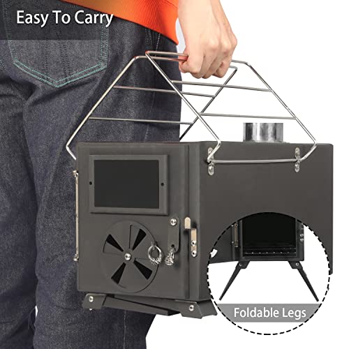 Portable Outdoor Tent Wood Stove with Pipe Z3842