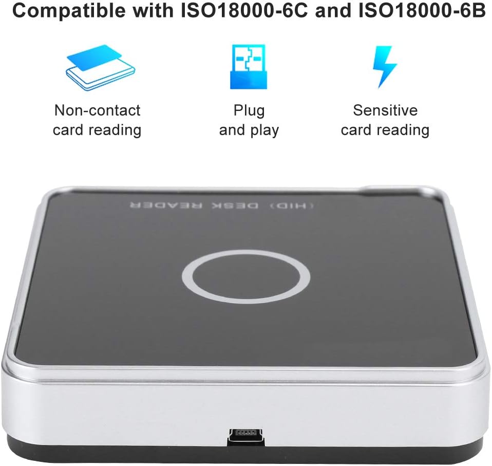 RFID Card Reader UHF USB Desktop Reader Writer 902-928MHz Contactless Proximity Sensor F340