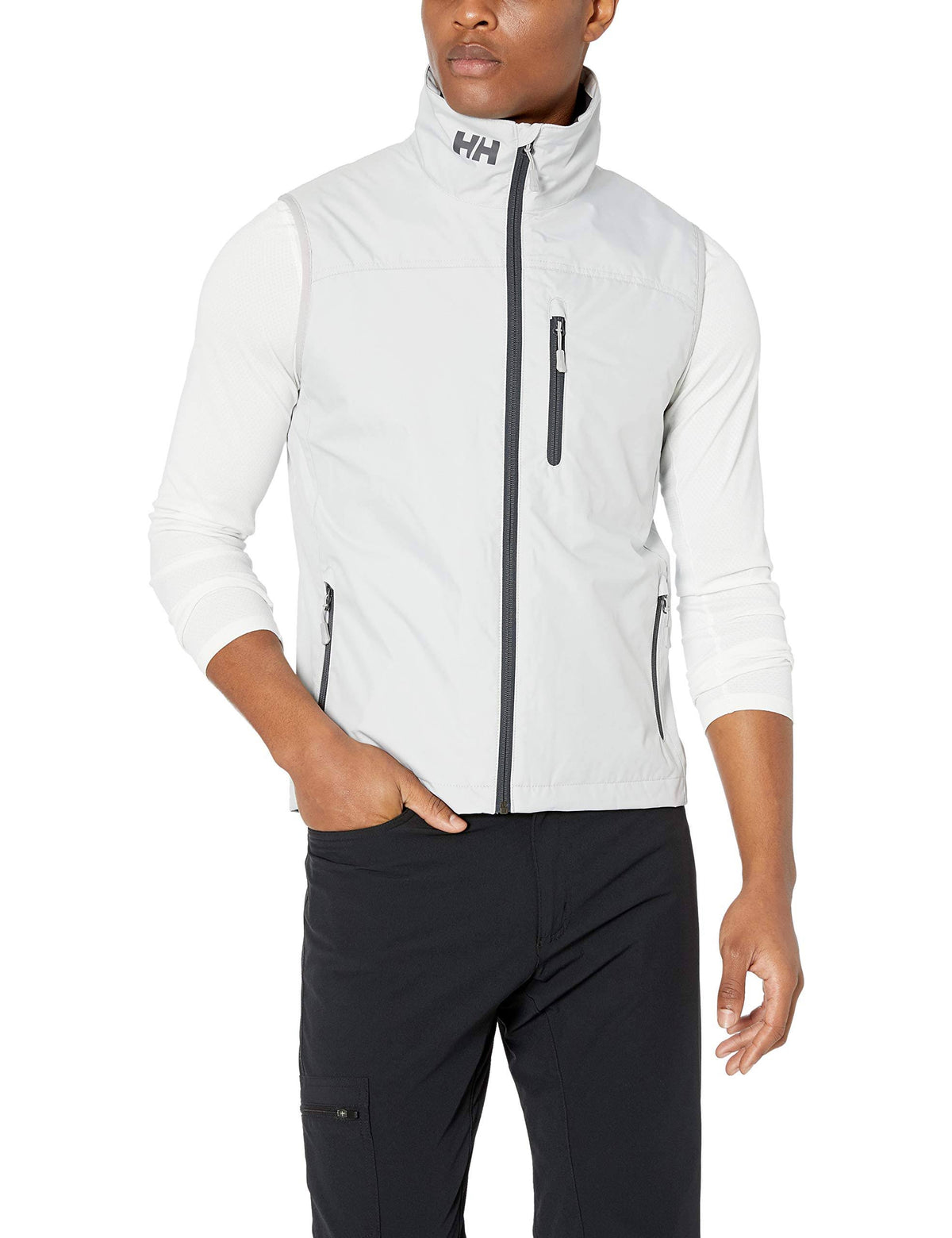Grey Fog Crew Vest T8566