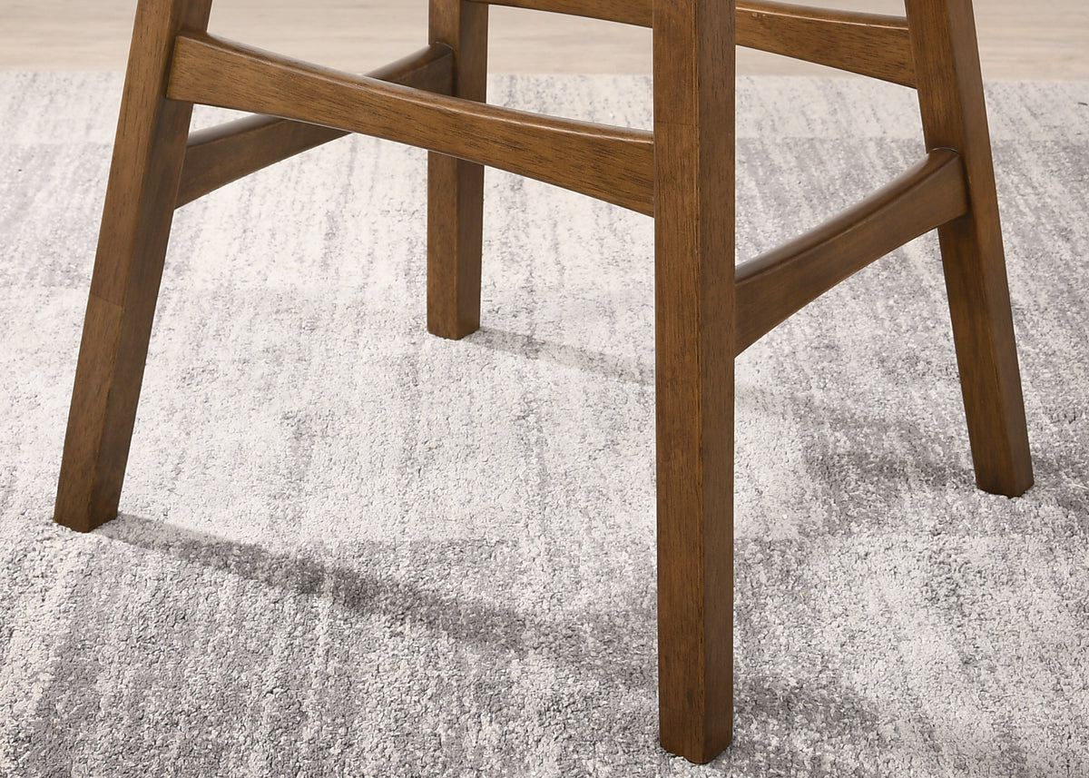 Set of 2 Faux Leather Upholstered Barstools V6379