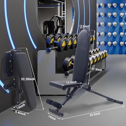 Adjustable Weight Bench 800Lbs Capacity Incline Decline P846