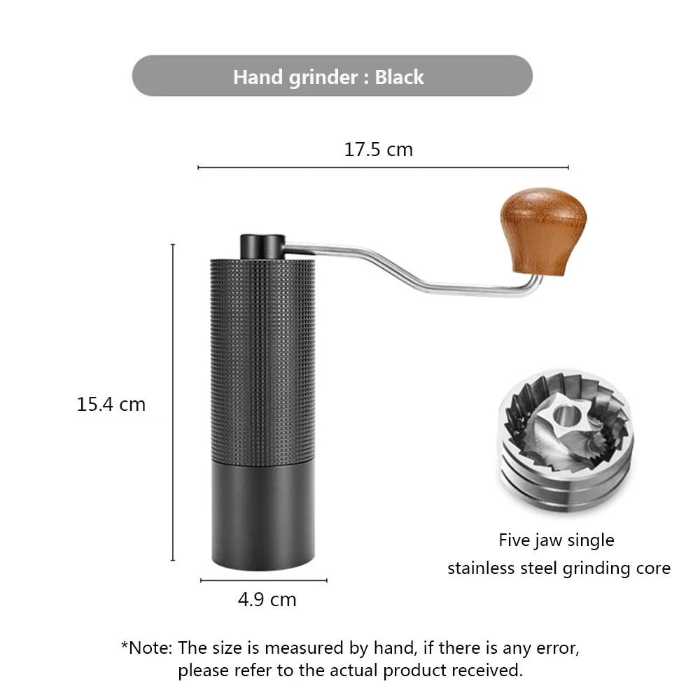 Adjustable Stainless Steel Conical Burr Manual Coffee Grinder J363441