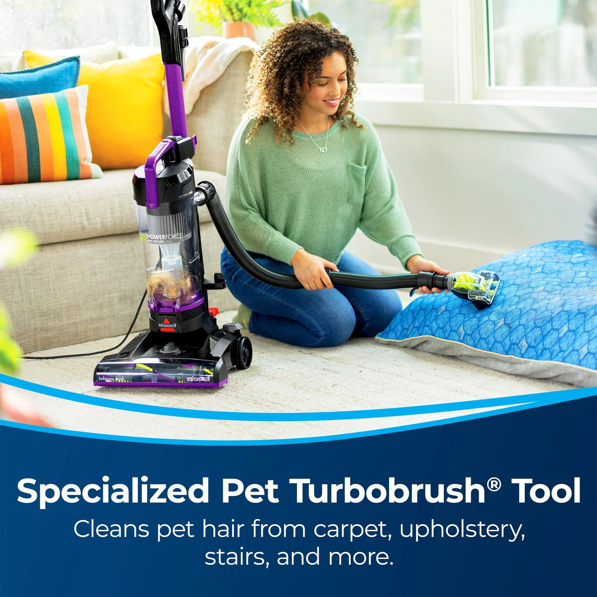 Bagless Upright Pet Vacuum with Live Wand U494940