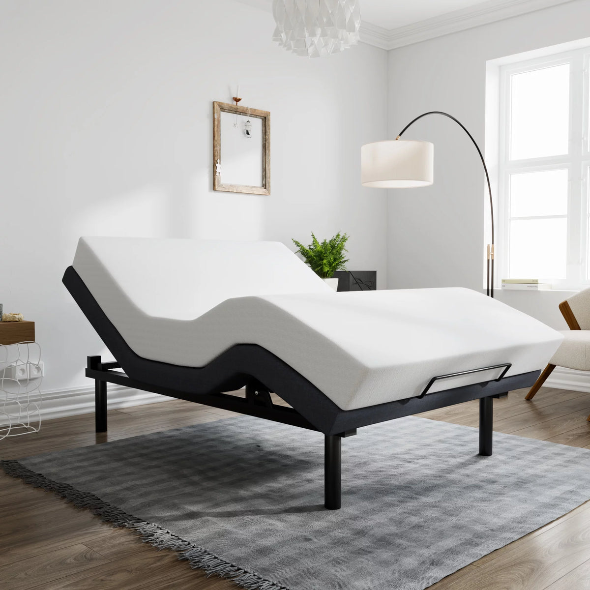 Queen Size Adjustable Bed with Wireless Remote F24357
