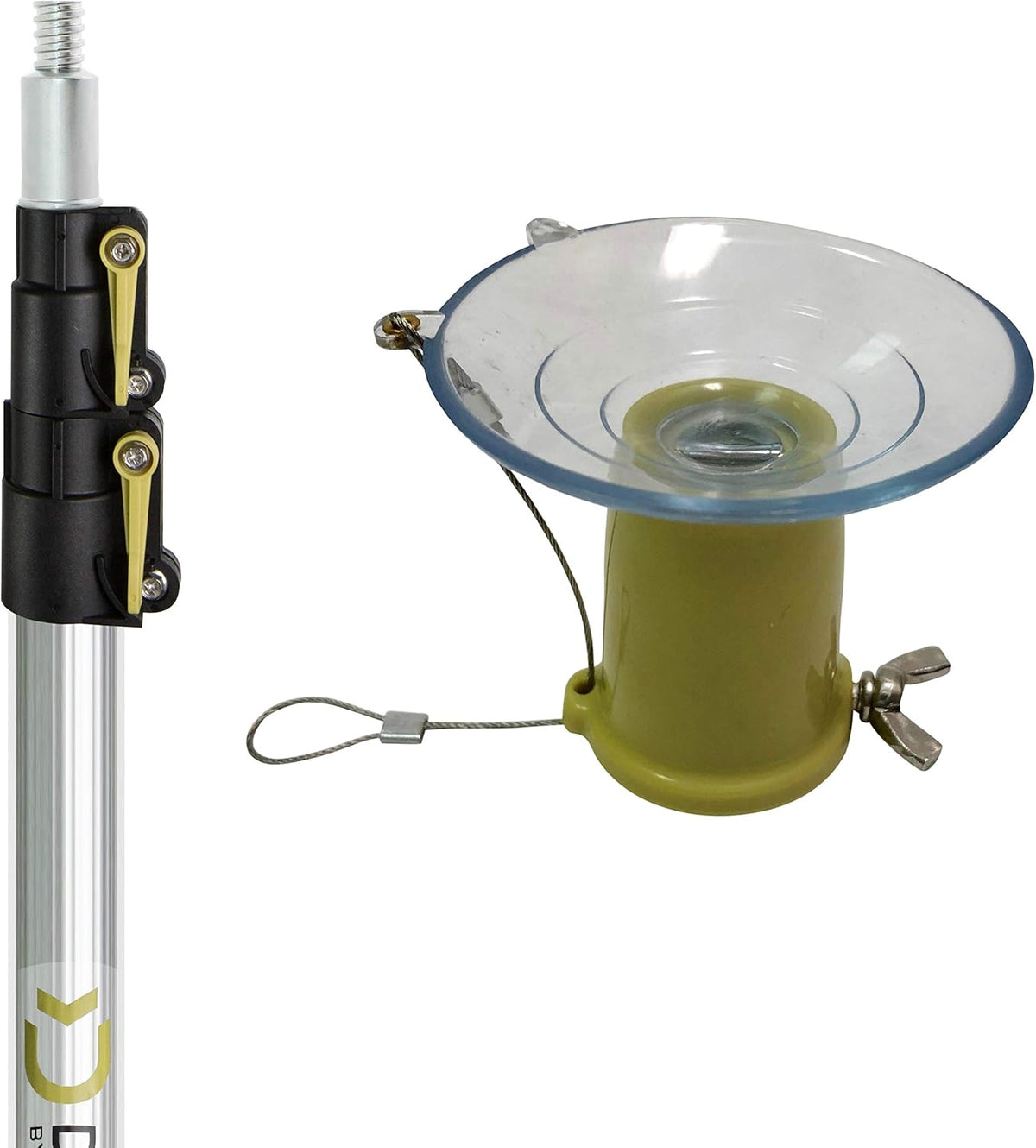 Light Bulb Changer with 7-30 Foot Telescopic Extension Pole Q852