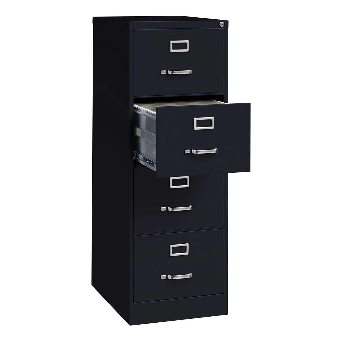 18" W 4 Drawer Black File Cabinet H415901