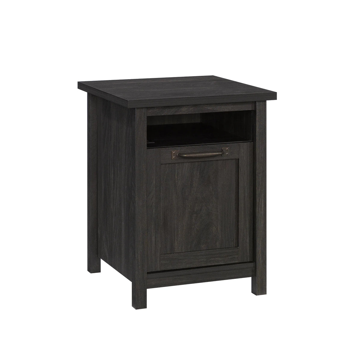 Black Finish USB Side Table Y608