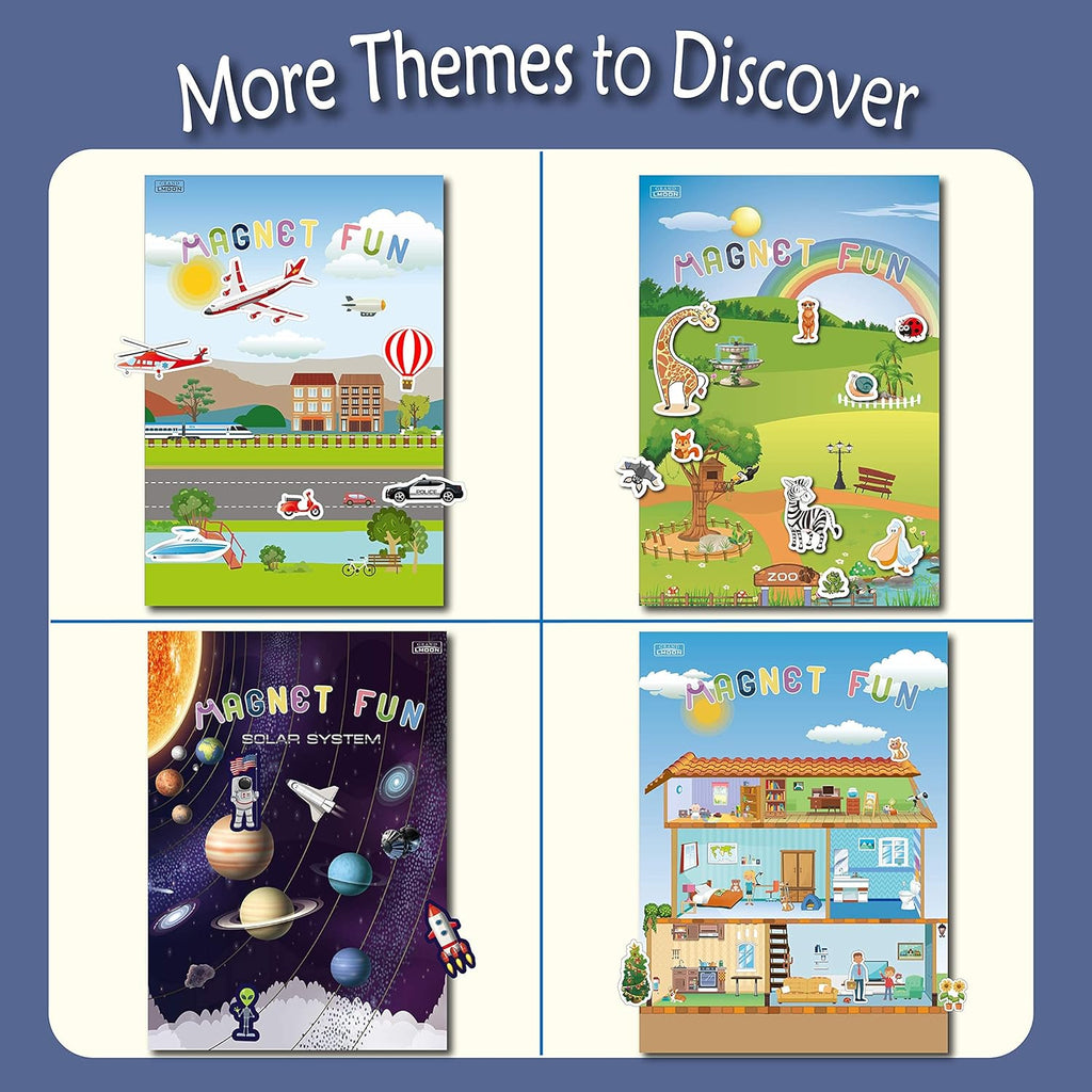 Magnetic Portable Playboard Vehicles (39 Pcs) U61101