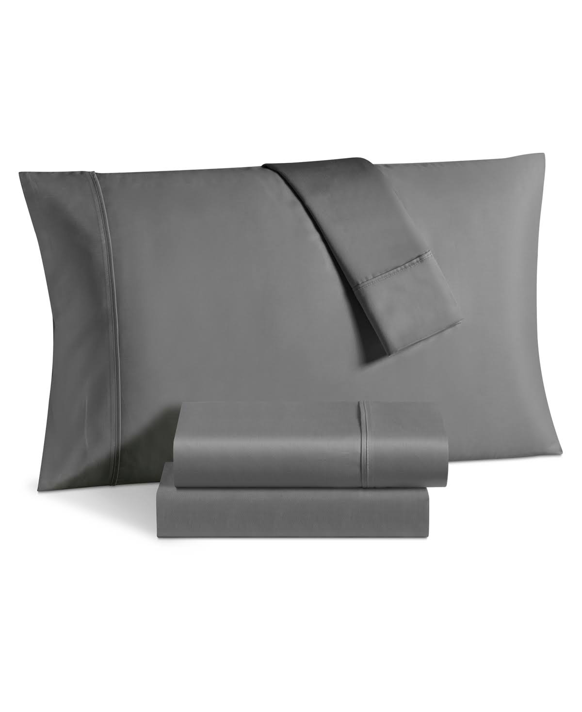 Grey 6-Pc. Solid California King Extra Deep Sheet Set J7226