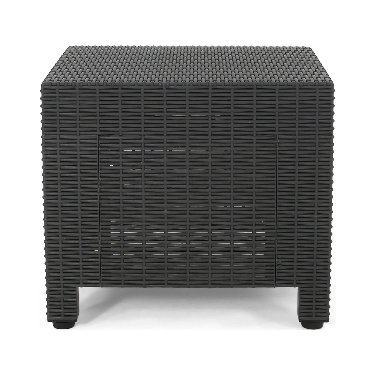 Dark Gray Wicker Side Table M732