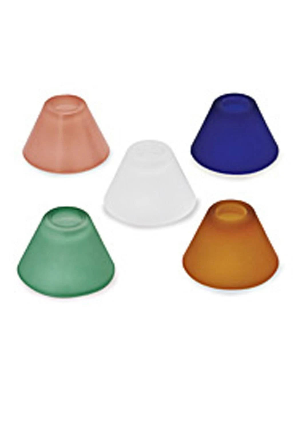 Amber Frosted Cone Glass Shield Y4988