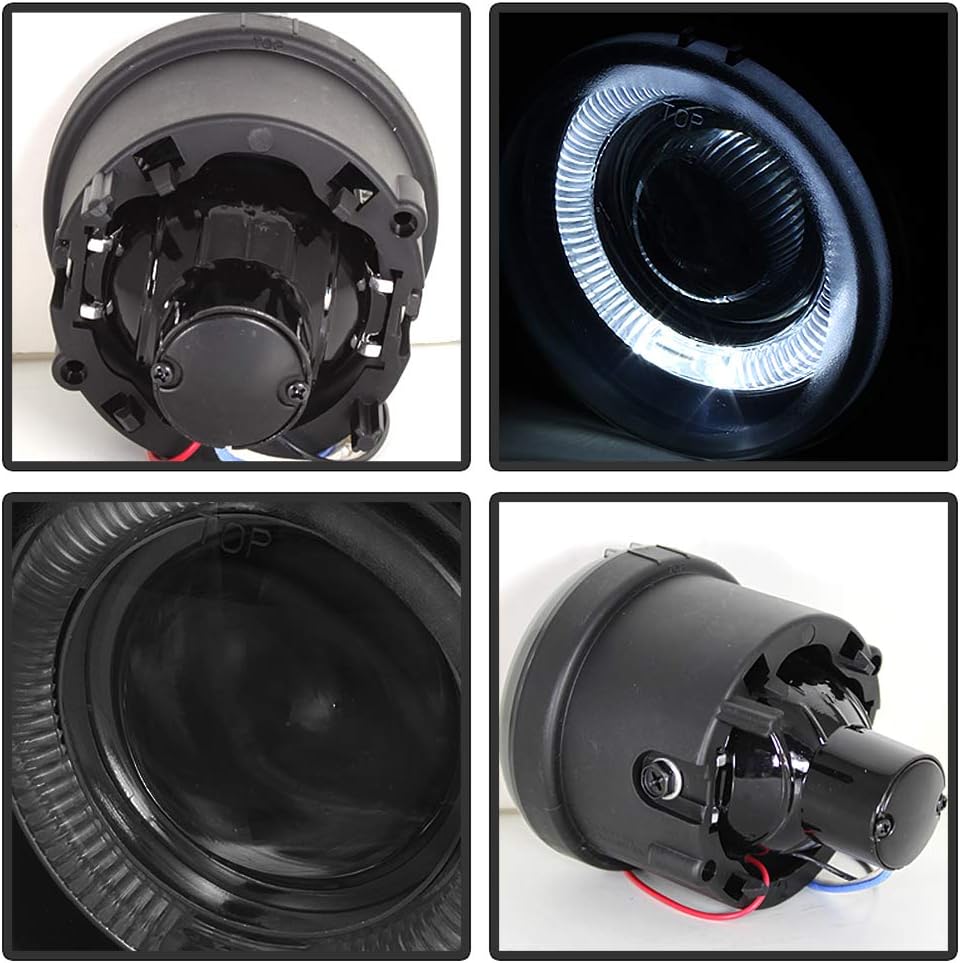 LED Halo Projector Fog Lights Assembly Pack of 2 N267