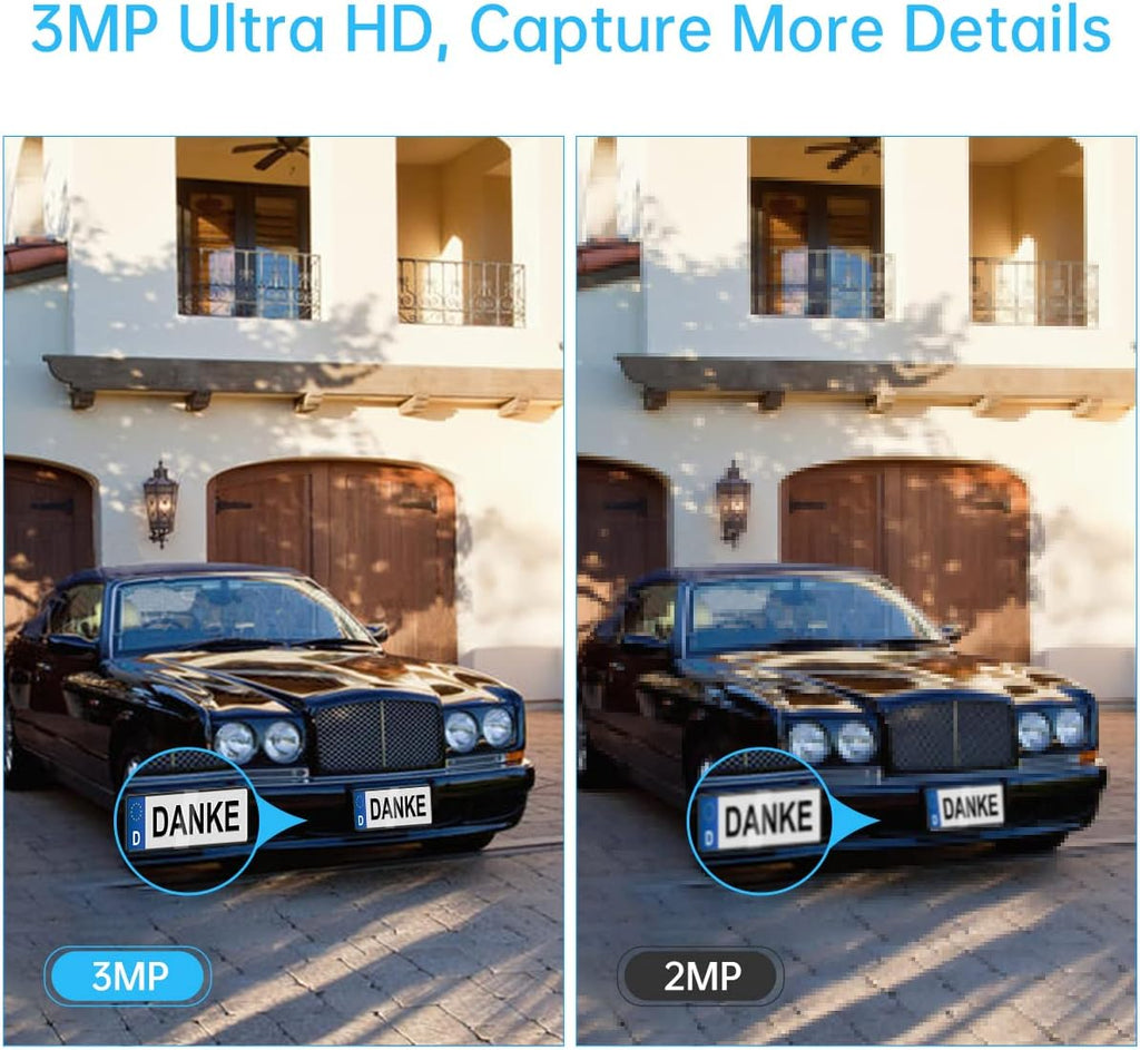 3MP Wireless 8-Channel NVR Security Camera System with 1TB Hard Drive V608