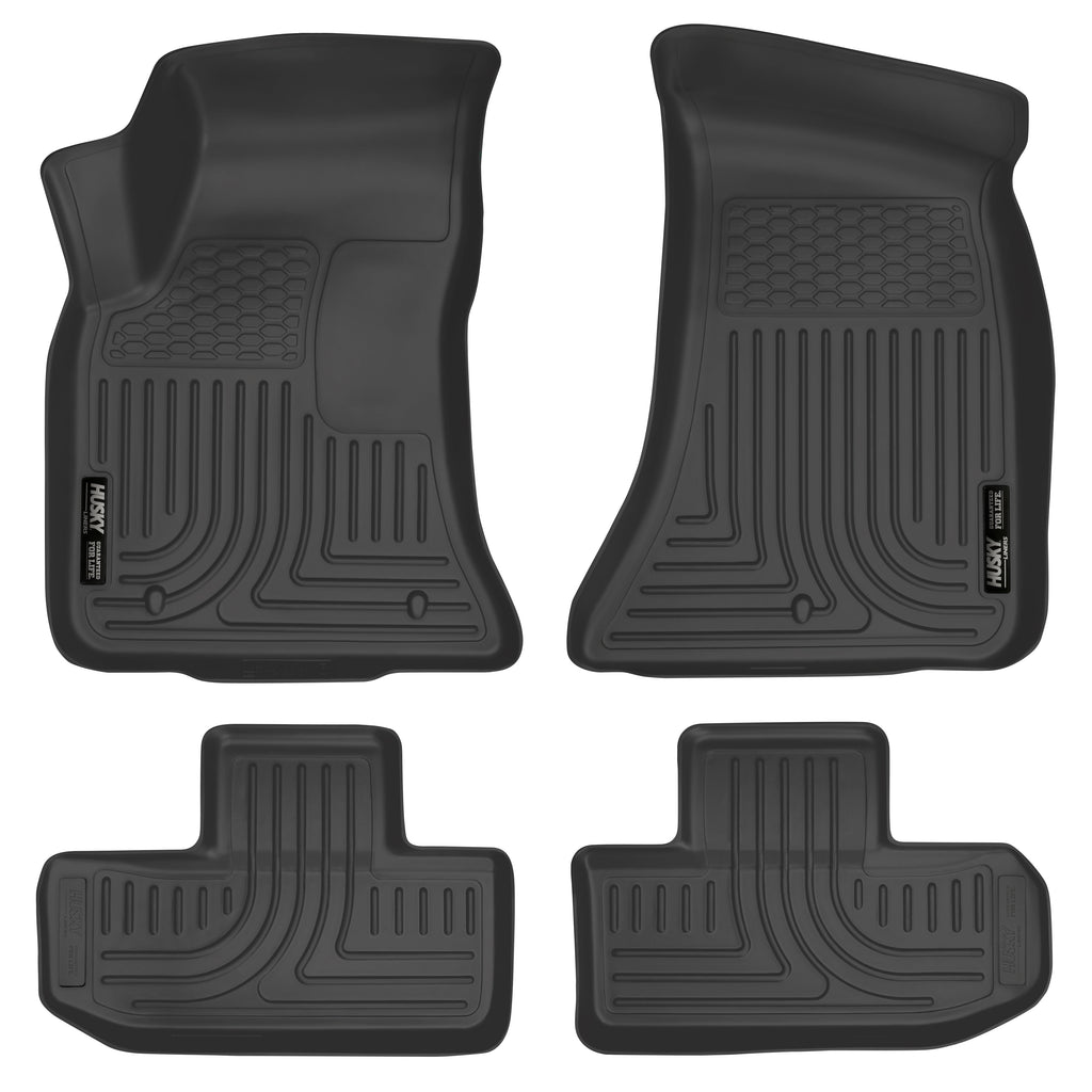 Black Front & 2nd Seat Floor Mats A3460