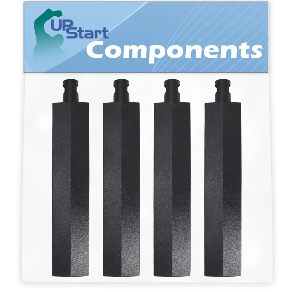 4-Pack BBQ Gas Grill Tube Burner Replacement Parts, Cast Iron Pipe Burners 15 3/4" C410860