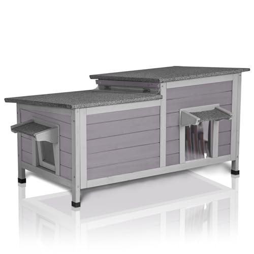 Insulated Weatherproof Outdoor Cat House D29282