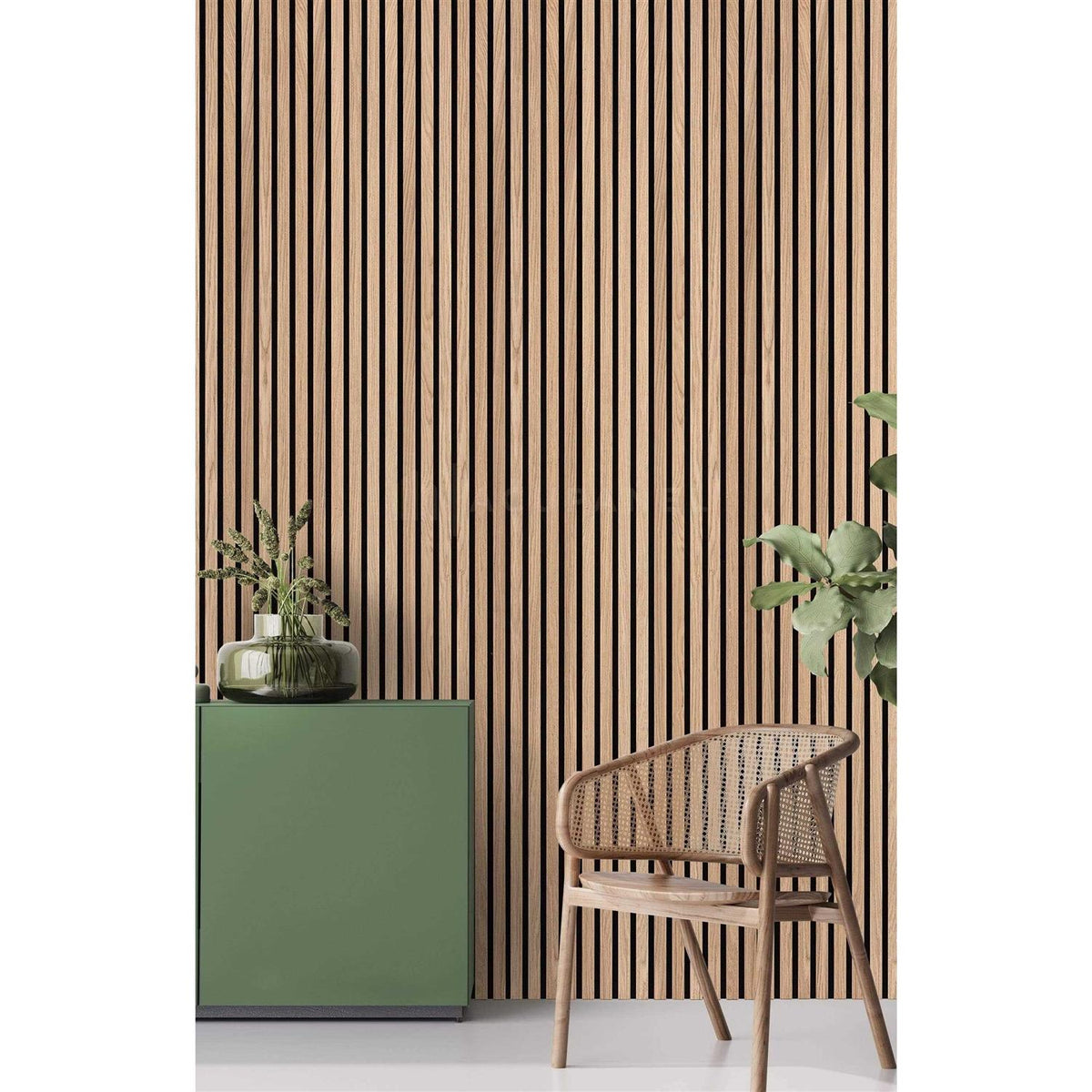 Oak Acoustic Slat Wood Wall Panels H371
