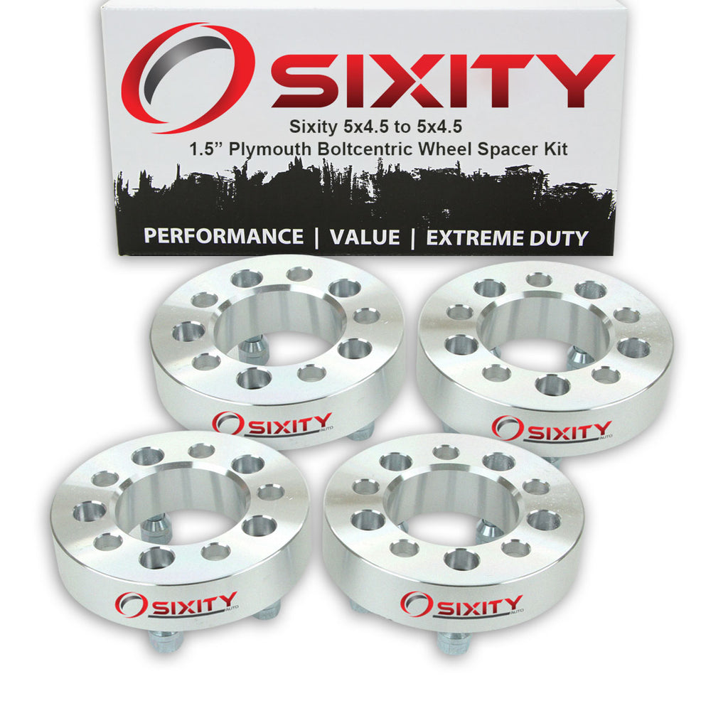 4 pc 1.5" 5x4.5 Wheel Spacers with 1.25in Studs A411