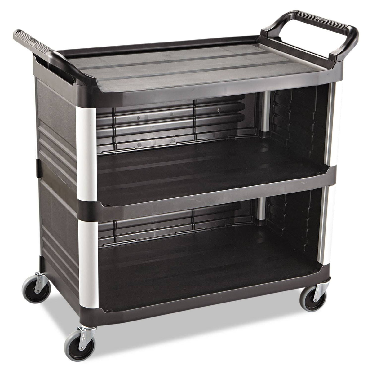 Black 3-Shelf Utility Cart H671
