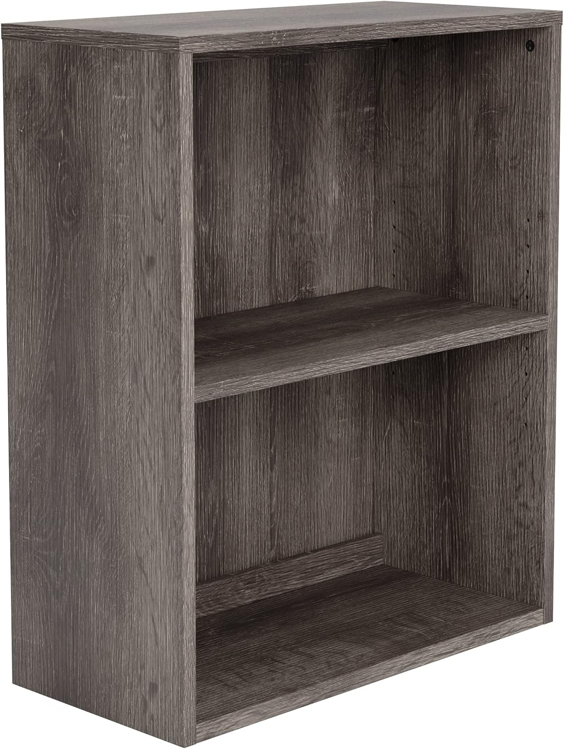 2 Shelves Bookcase Whitewash O6989