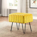 Fauxfur Ottoman 19" x 13" x 17" X8938