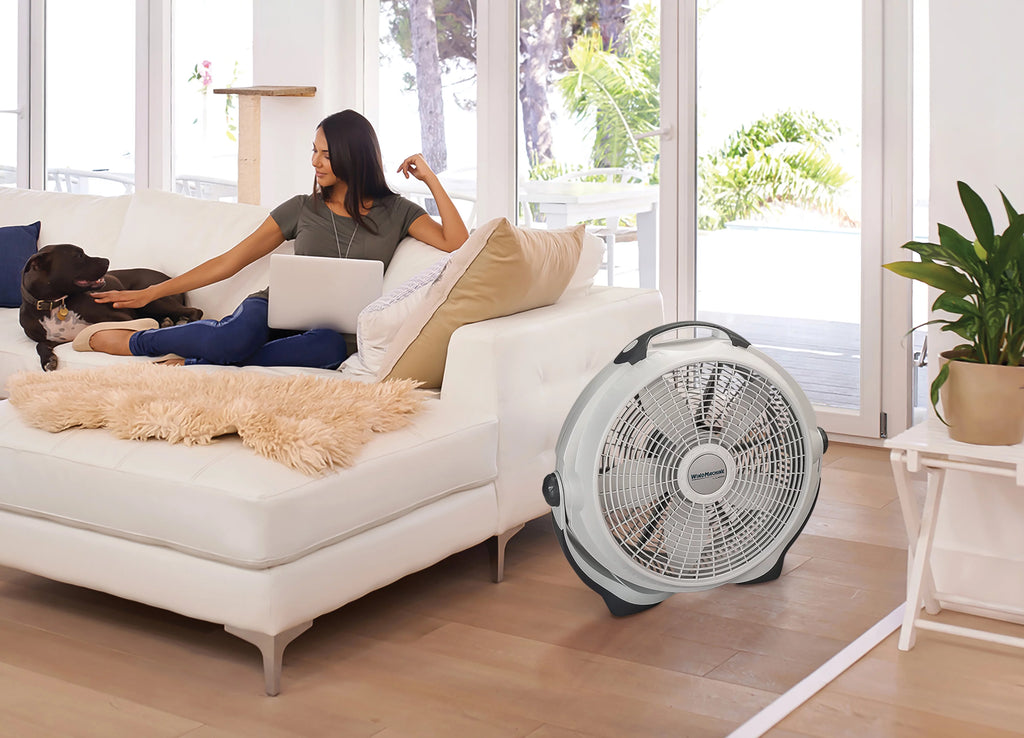 20" Pivoting Floor Fan with 3 Speeds Q294311