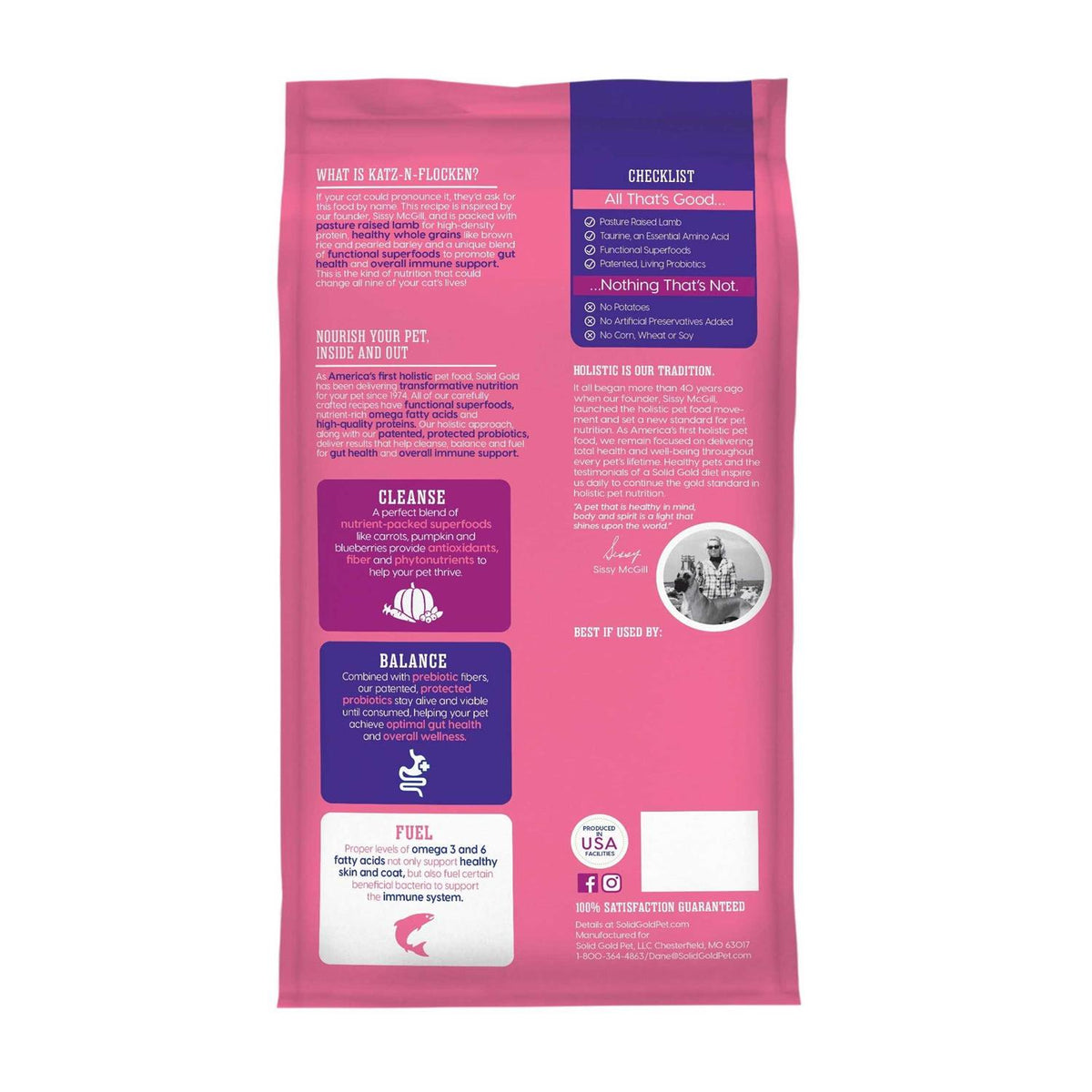 Lamb & Brown Rice Dry Cat Food I188415