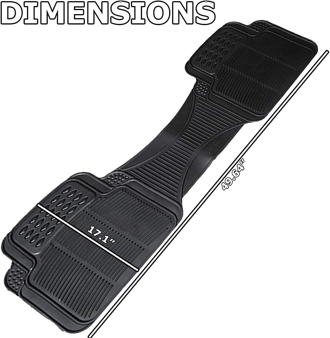 Black Rubber Car Floor Mat A53361