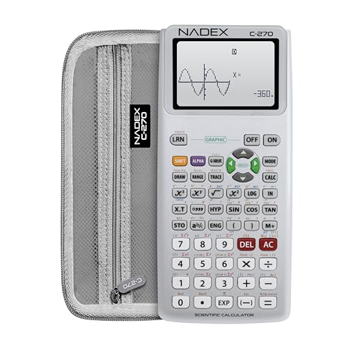 Black Graphing Scientific Calculator with Carrying Case M8135