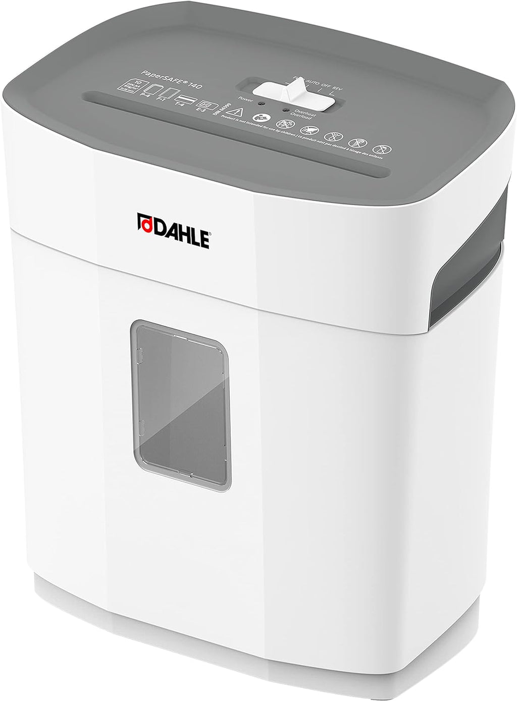 Paper Shredder, Oil Free, Security Level P-4, 12 Sheet Max R865