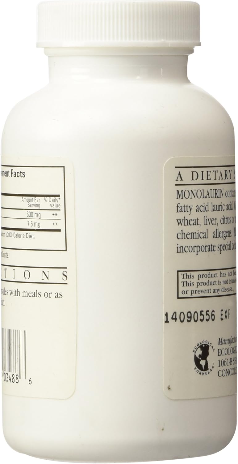 Monolaurin 600mg 90 Capsules L786303