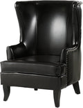Black High Back Wing Chair K34575