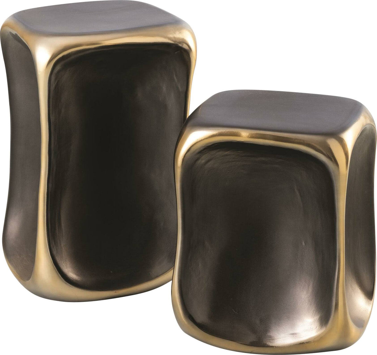 Black/Gold Accent Table H337