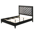 Eastern King Bed in Gray and Black M8611