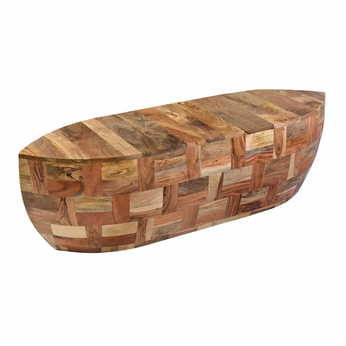 42 Inch Mango Wood Oval Coffee Table P831087
