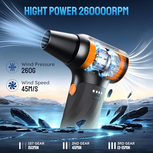 Cordless Electric Air Duster 260000RPM Brushless Motor E778