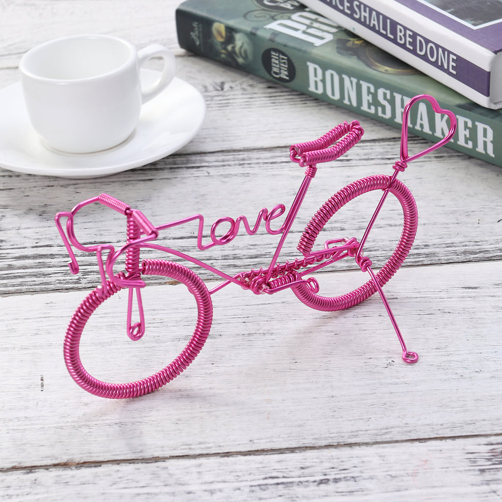 Pink Metal Figurine Ornaments Y692907