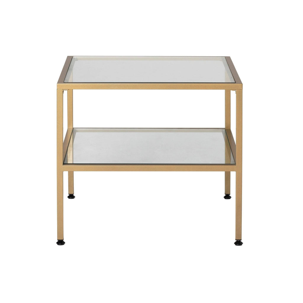 Pewter One Shelf End Table M613