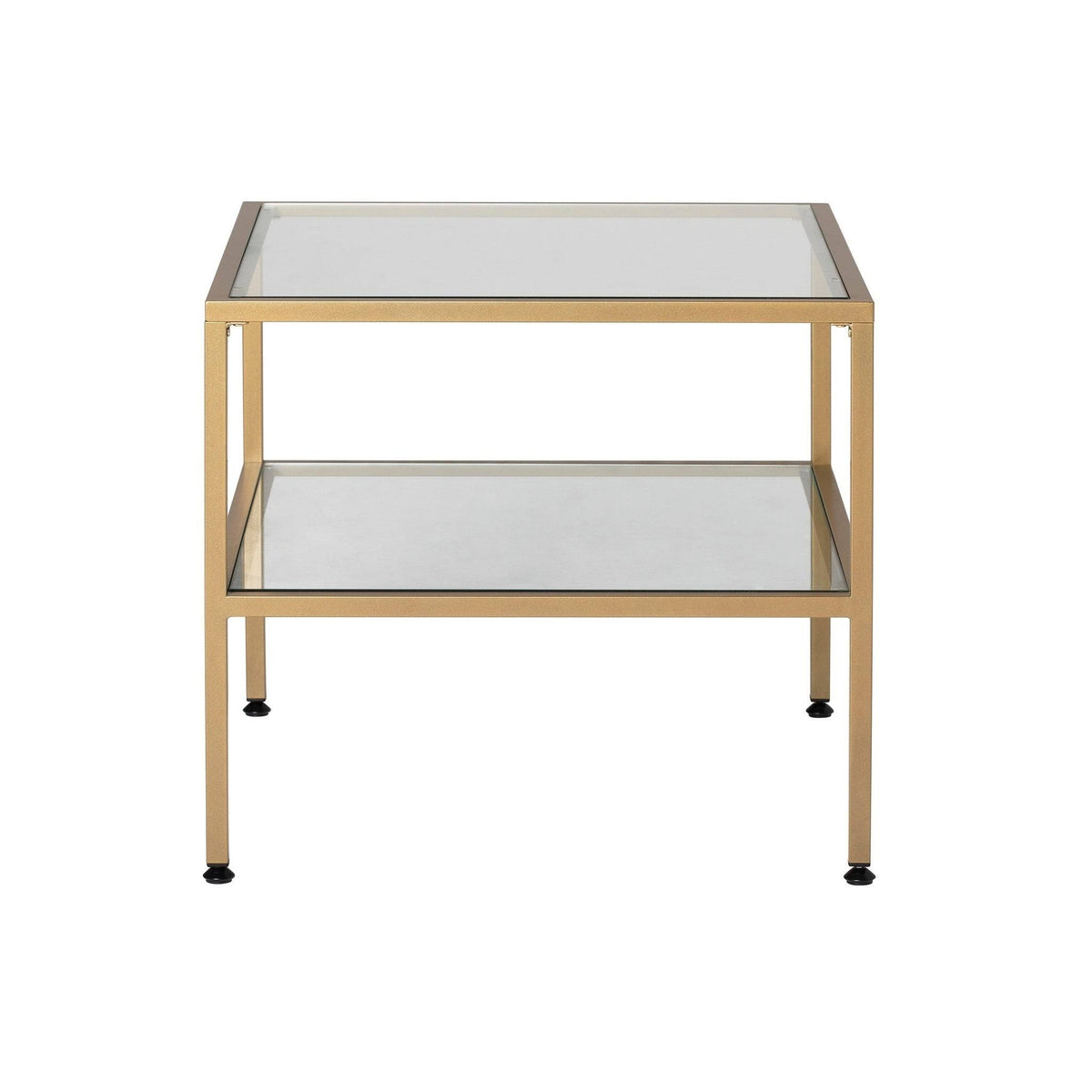 Pewter One Shelf End Table M613