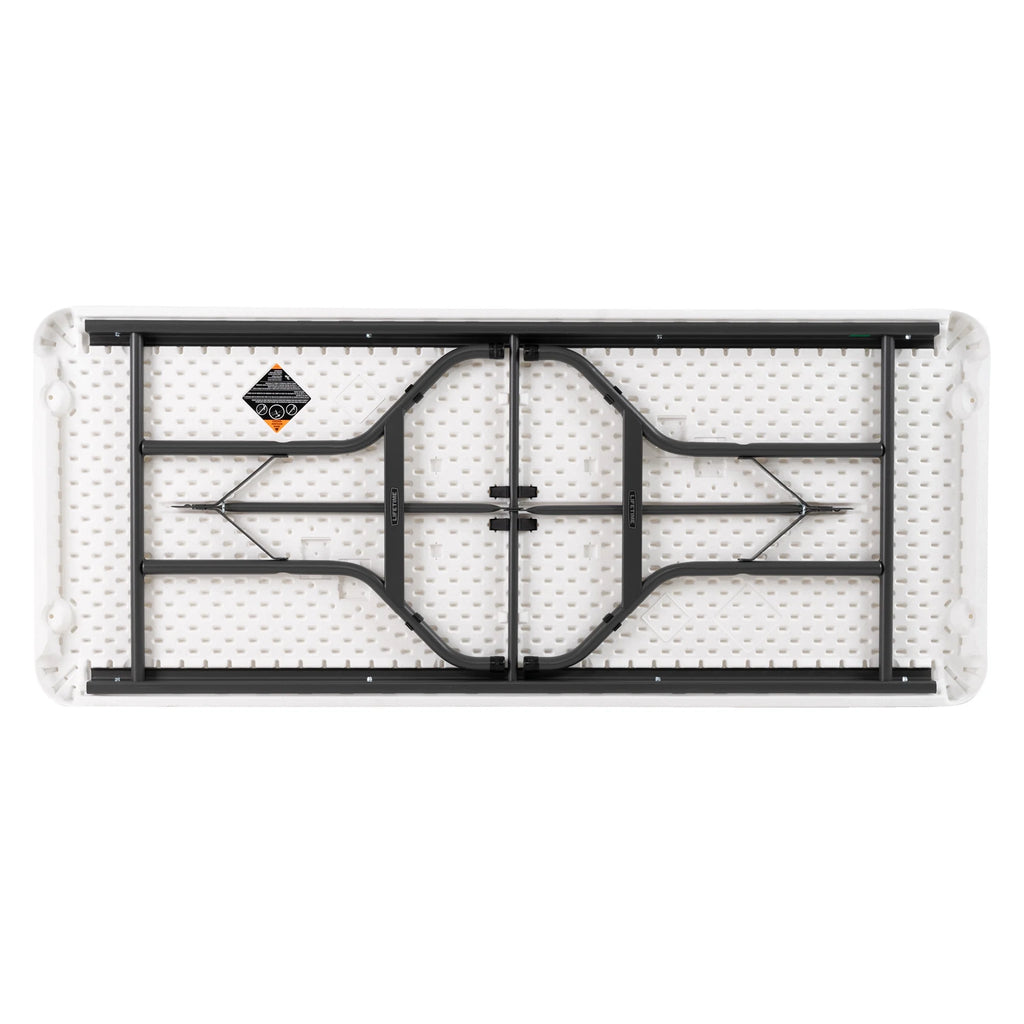 White 6 ft. Rectangle Folding Table Set of 4 P6693