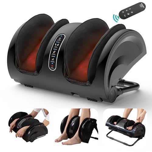 Foot Massager with Heat, Shiatsu Feet and Calf Massager Machine D874953