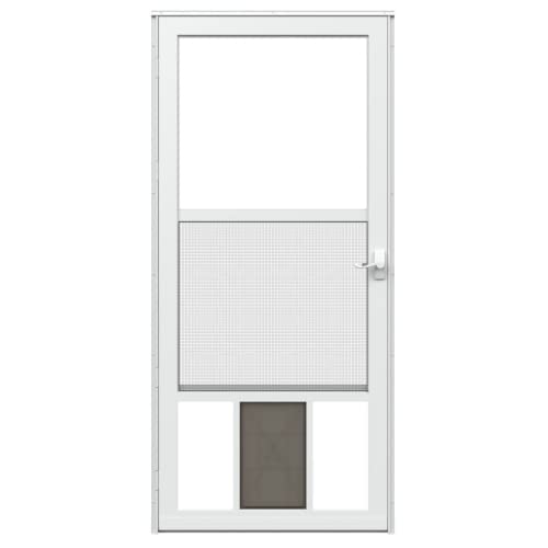 White 32-in x 81-in Storm Door Q4145