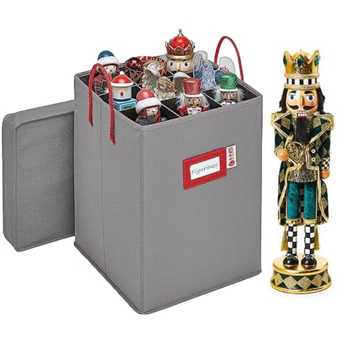 Storage Box for Nutcrackers and Figurines with Adjustable Dividers Q28449