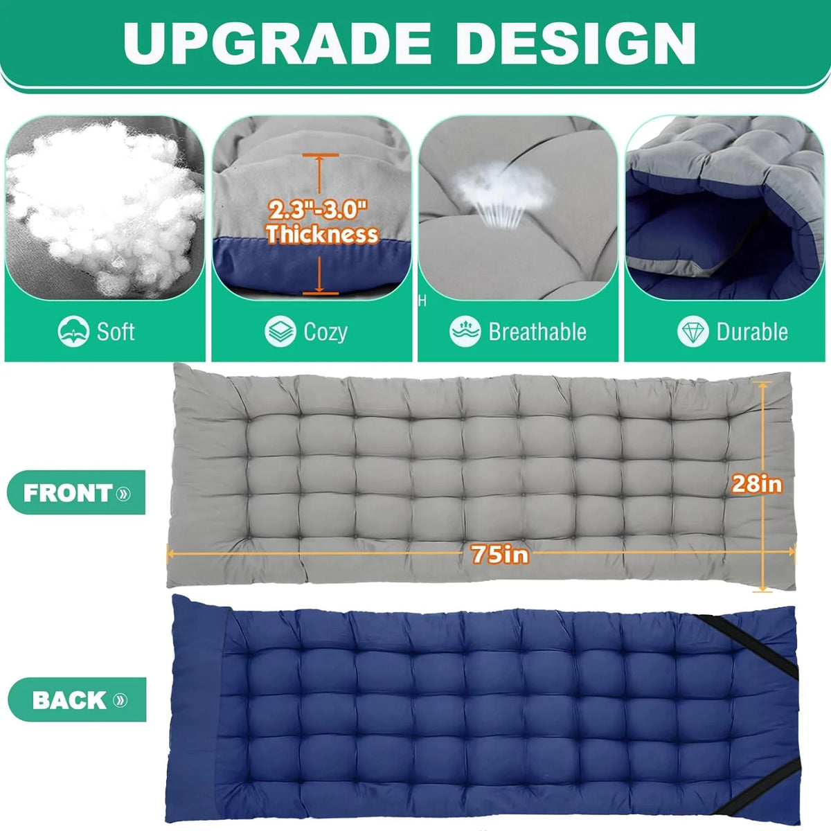 Oversized XL Folding Sleeping Cot V7889