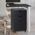 Black 3 Drawer Vertical Filing Cabinet X548900