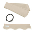 Ivory Retractable Awning Fabric Replacement P4782