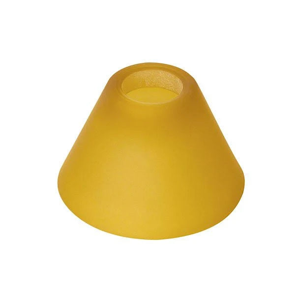 Amber Frosted Cone Glass Shield Y4988