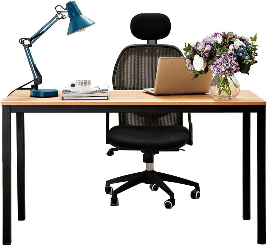 Black Brown 47 inches Computer Desk T662839